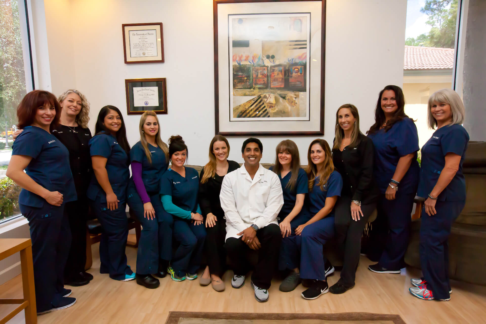 Mohip Dental &Amp; Associates Team — Dr. Mohip With The Full Wellington Fl Staff